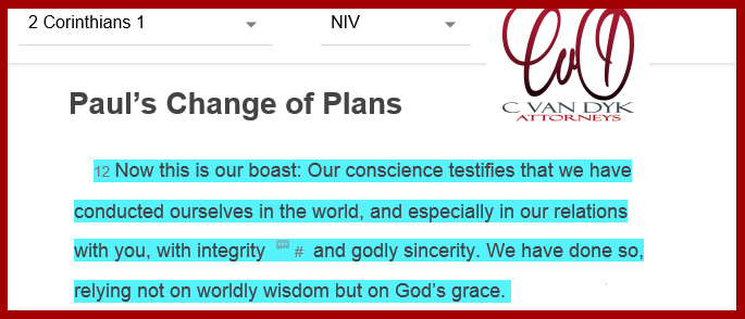 bible vers and mission statement